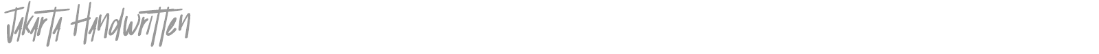 Jakarta Handwritten font preview